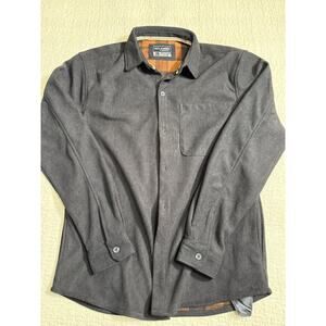 Outlander Craft+Flow Jacket Mens LG Black Cord Sierra Lined Shirt Shacket Gorp